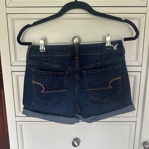 American Eagle 360 Stretch Dark Wash Jean Shorts